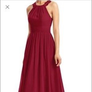 Bridesmaid Dress. Cranberry colored.